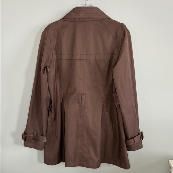 *SOLD* Brown Double-Breasted Trench Coat - Picture 3 of 10